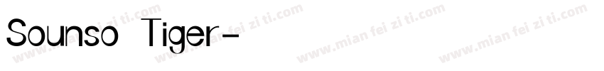 Sounso Tiger字体转换